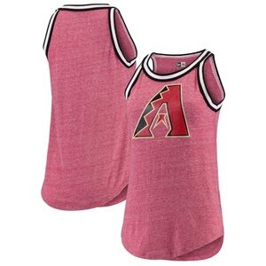 Arizona Diamondbacks New Era Women's Tri-Blend Jersey Tank Top - Red